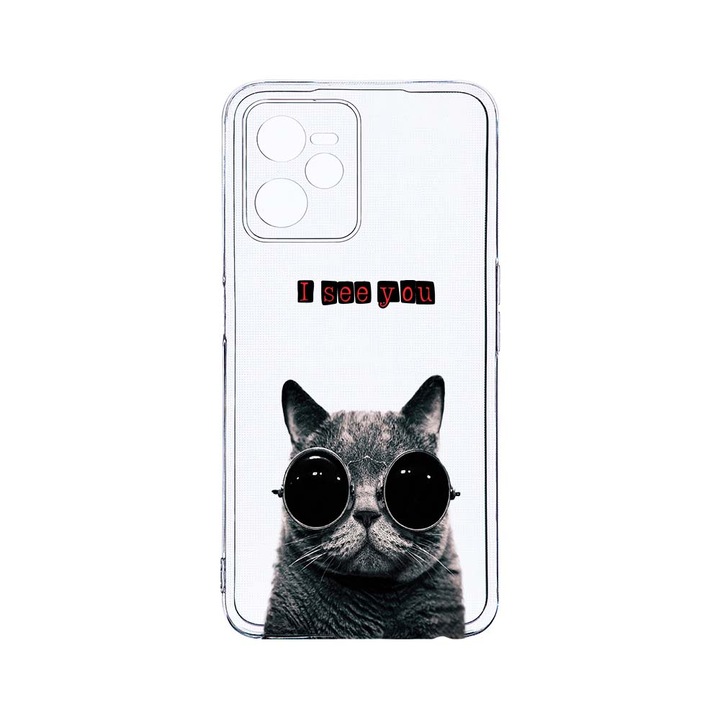 Силиконов калъф BestCase за Realme Narzo 50A Prime / C35, I See You, Camera Protection, Clear Silicon 2MM, T 9