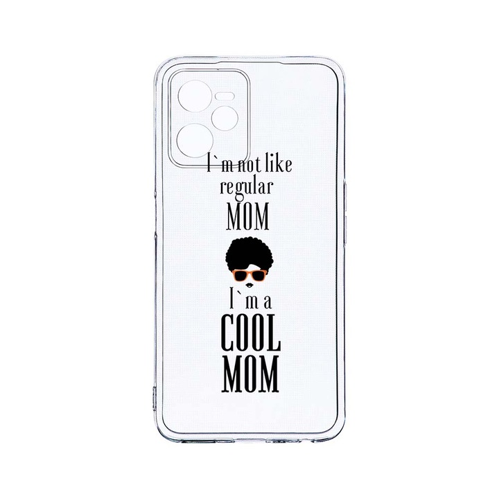 Силиконов калъф BestCase за Realme Narzo 50A Prime / C35, Cool Mom, Camera Protection, Clear Silicon 2MM, T 19