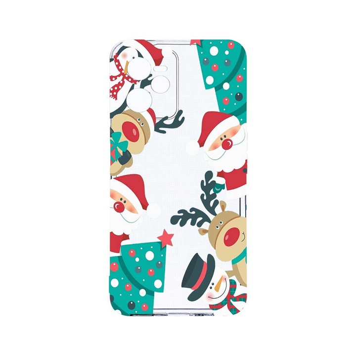 Силиконов калъф BestCase за Realme Narzo 50A Prime / C35, Xmas, Camera Protection, Clear Silicon 2MM, T 338