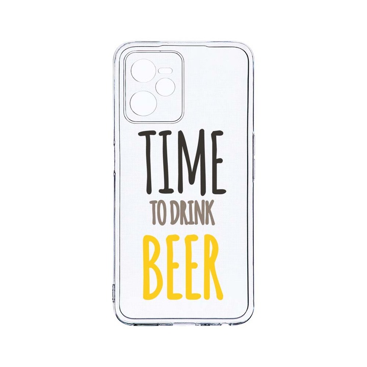 Силиконов калъф BestCase за Realme Narzo 50A Prime / C35, Bear, Camera Protection, Clear Silicon 2MM, T 157