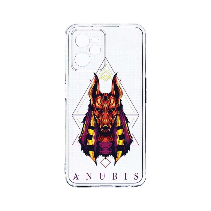 Силиконов калъф BestCase за Realme Narzo 50A Prime / C35, Mythology Anubis, Camera Protection, Clear Silicon 2MM, T 286