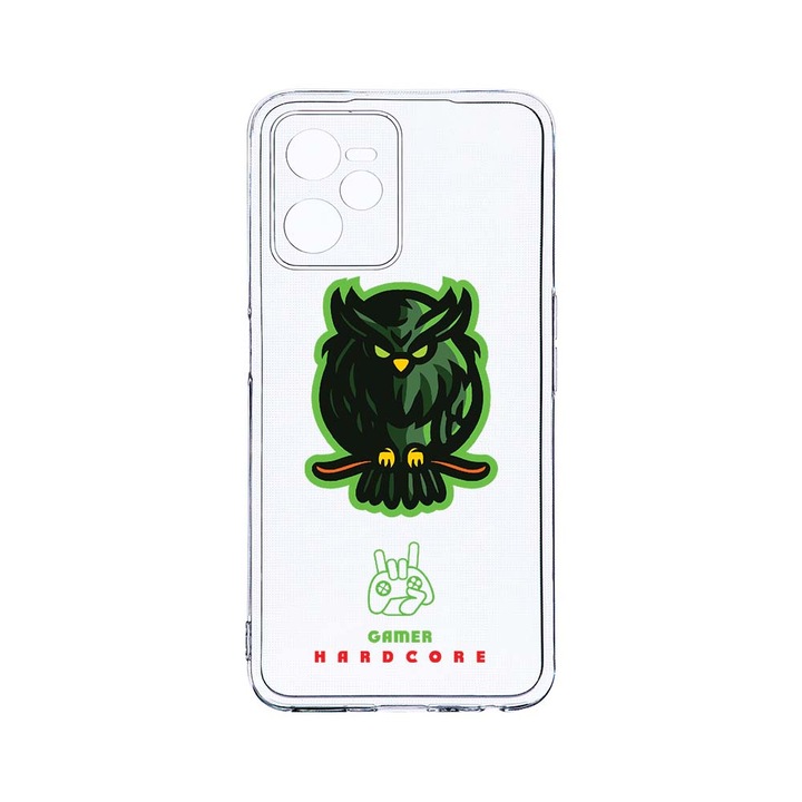 Силиконов калъф BestCase за Realme Narzo 50A Prime / C35, Gamers Hardcore, Camera Protection, Clear Silicon 2MM, T 288