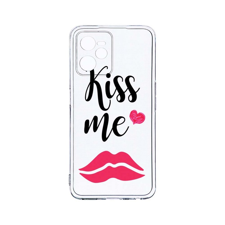 Силиконов калъф BestCase за Realme Narzo 50A Prime / C35, Kiss Me, Camera Protection, Clear Silicon 2MM, T 103