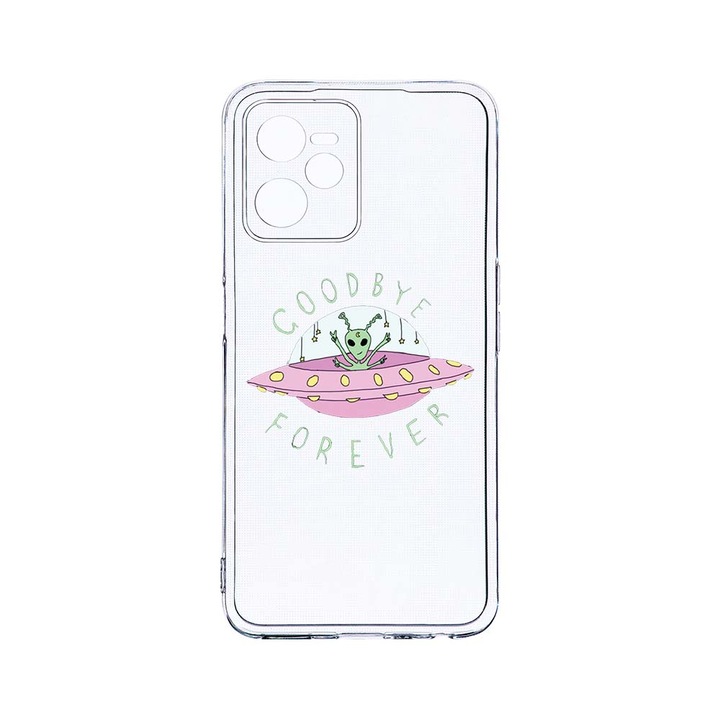 Силиконов калъф BestCase за Realme Narzo 50A Prime / C35, Universe, Good Bye, Camera Protection, Clear Silicon 2MM, T 474