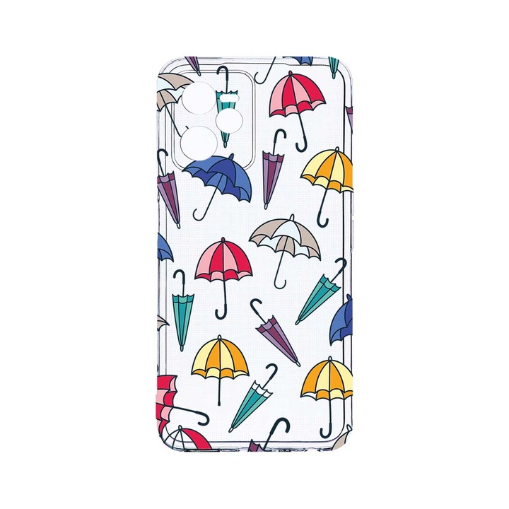 Силиконов калъф BestCase за Realme Narzo 50A Prime / C35, Umbrella, Camera Protection, Clear Silicon 2MM, T 159