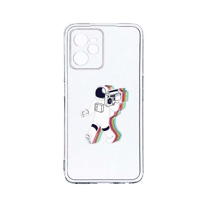 Силиконов калъф BestCase за Realme Narzo 50A Prime / C35, Walk On Moon, Camera Protection, Clear Silicon 2MM, T 467