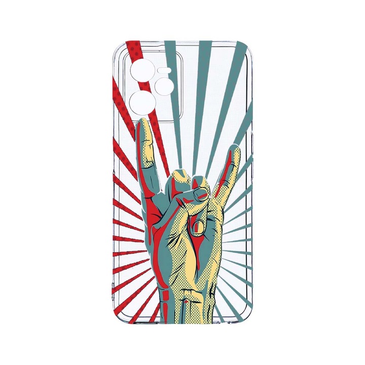 Силиконов калъф BestCase за Realme Narzo 50A Prime / C35, Rock Festival, Camera Protection, Clear Silicon 2MM, T 530