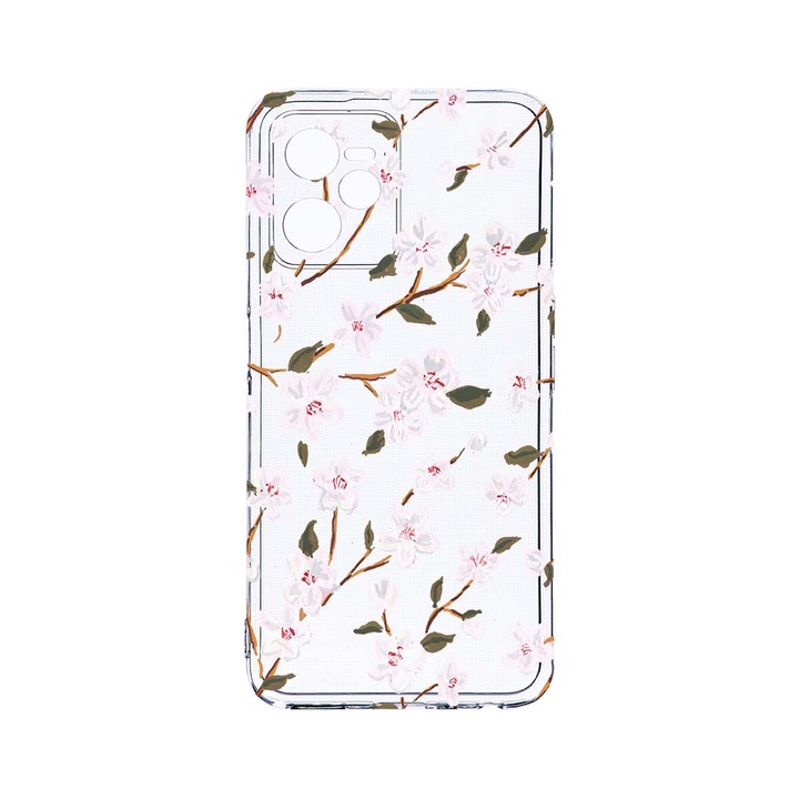 Силиконов калъф BestCase за Realme Narzo 50A Prime / C35, Spring Flower, Camera Protection, Clear Silicon 2MM, T 512