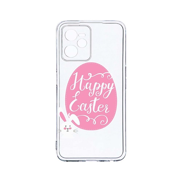 Силиконов калъф BestCase за Realme Narzo 50A Prime / C35, Happy Easter, Camera Protection, Clear Silicon 2MM, T 689