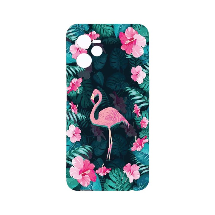 Силиконов калъф BestCase за Realme Narzo 50A Prime / C35, Flamingo, Camera Protection, Clear Silicon 2MM, T 247