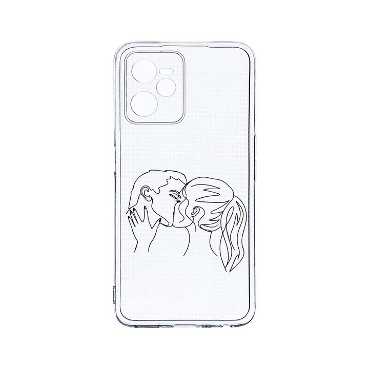Силиконов калъф BestCase за Realme Narzo 50A Prime / C35, Teen Love, Camera Protection, Clear Silicon 2MM, T 743