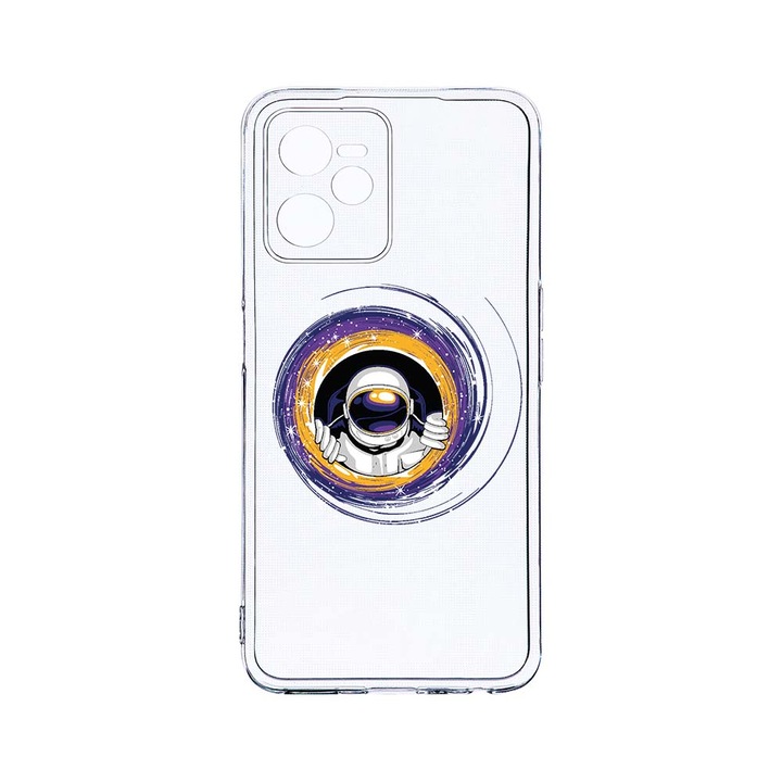 Силиконов калъф BestCase за Realme Narzo 50A Prime / C35, Astronaut, Camera Protection, Clear Silicon 2MM, T 771