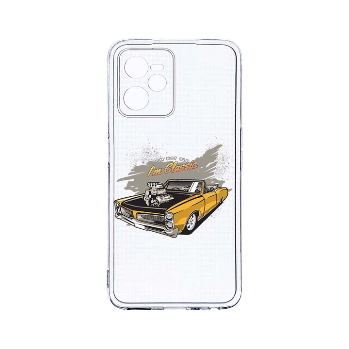 Силиконов калъф BestCase за Realme Narzo 50A Prime / C35, I'm Not Old, Camera Protection, Clear Silicon 2MM, T 826