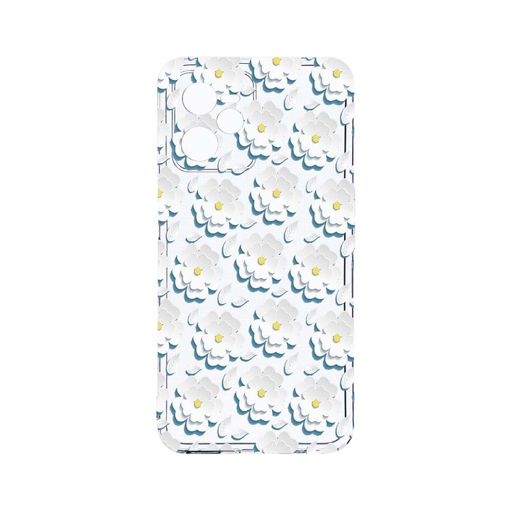 Силиконов калъф BestCase за Realme Narzo 50A Prime / C35, Digital Daisy, Camera Protection, Clear Silicon 2MM, T 683