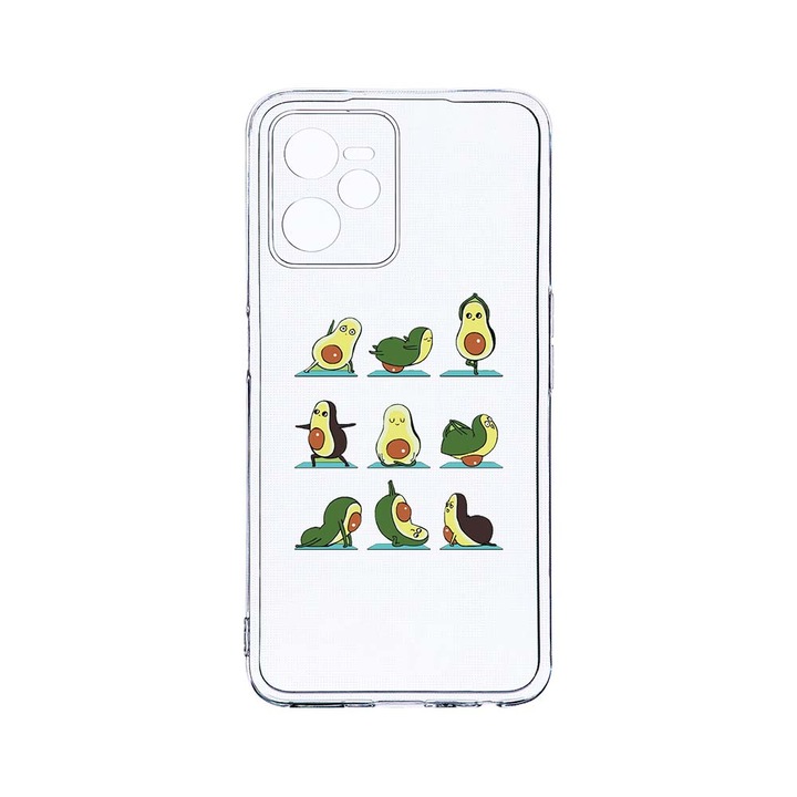 Силиконов калъф BestCase за Realme Narzo 50A Prime / C35, Avocado Yoga, Camera Protection, Clear Silicon 2MM, T 752