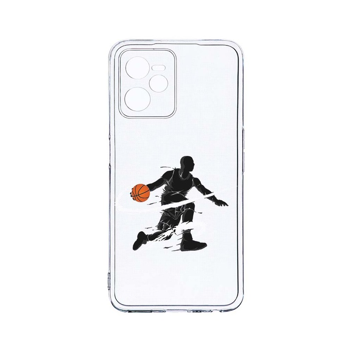 Силиконов калъф BestCase за Realme Narzo 50A Prime / C35, Basketball, Camera Protection, Clear Silicon 2MM, T 791