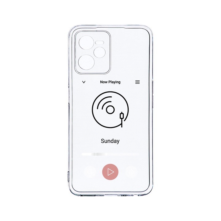 Силиконов калъф BestCase за Realme Narzo 50A Prime / C35, Music Player, Camera Protection, Clear Silicon 2MM, T 973