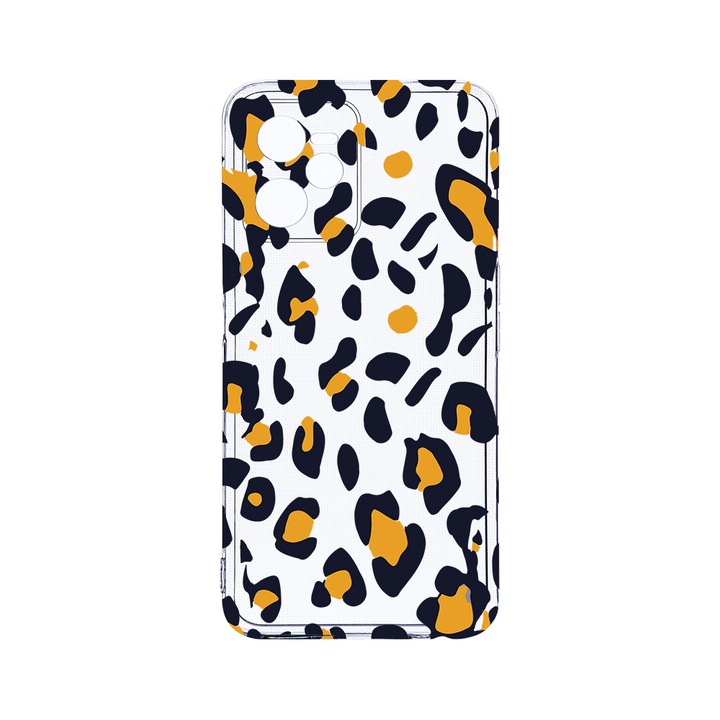 Силиконов калъф BestCase за Realme Narzo 50A Prime / C35, Leopard Pattern, Camera Protection, Clear Silicon 2MM, T 1031