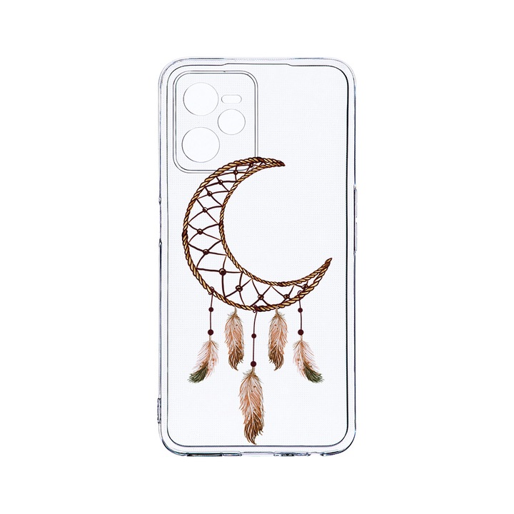 Силиконов калъф BestCase за Realme Narzo 50A Prime / C35, Dreamcatcher, Camera Protection, Clear Silicon 2MM, T 952