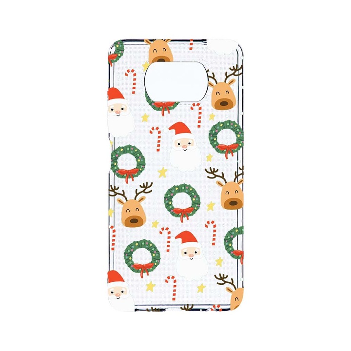 Husa BestCase® Clear Silicon 2MM, Compatibila Cu Xiaomi Poco X3 Pro / Poco X3, Xmas, Antisoc, Protectie Camera, Margini ridicate pentru protectia ecranului, T 350