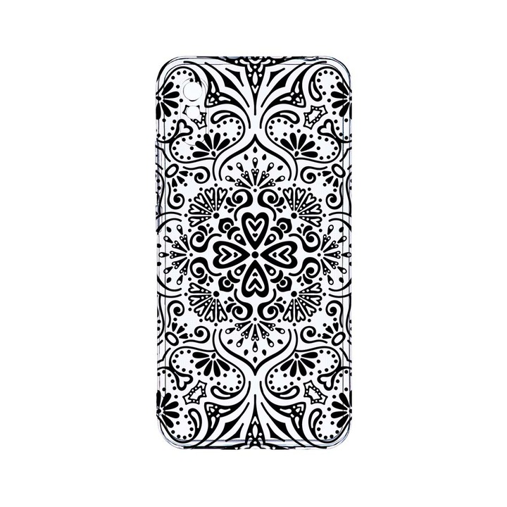 Husa BestCase® Clear Silicon 2MM, Compatibila Cu Xiaomi Redmi 9A / Redmi 9AT, Mandala, Antisoc, Protectie Camera, Margini ridicate pentru protectia ecranului, T 75