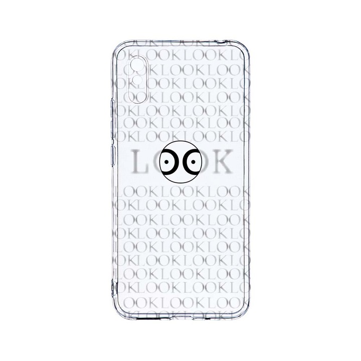 Силиконов калъф BestCase за Xiaomi Redmi 9A / Redmi 9AT, Look At Me, Camera Protection, Clear Silicon 2.0MM, T 39