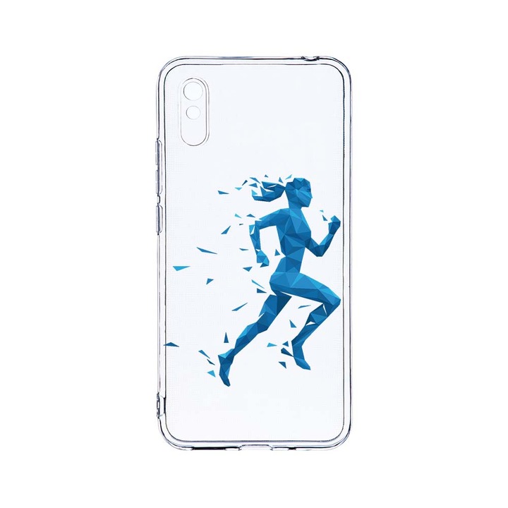 Силиконов калъф BestCase за Xiaomi Redmi 9A / Redmi 9AT, Running, Camera Protection, Clear Silicon 2.0MM, T 777
