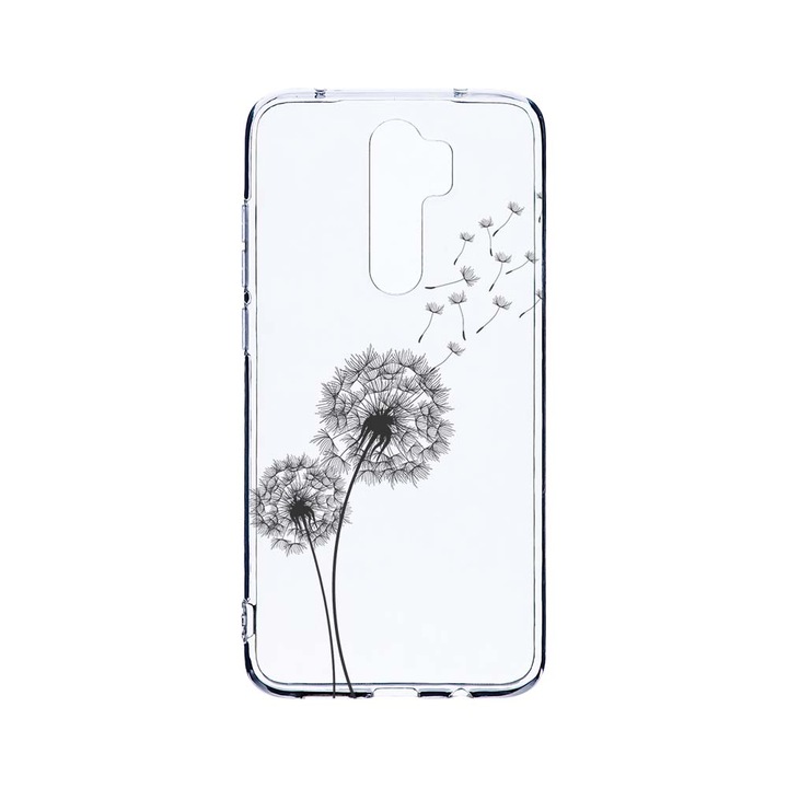 Husa BestCase® Clear Silicon 2MM, Compatibila Cu Xiaomi Redmi Note 8 Pro, Dandelion, Antisoc, Protectie Camera, Margini ridicate pentru protectia ecranului, T 22