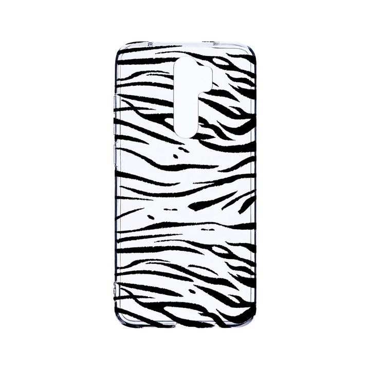 Husa BestCase® Clear Silicon 2MM, Compatibila Cu Xiaomi Redmi Note 8 Pro, Zebra, Antisoc, Protectie Camera, Margini ridicate pentru protectia ecranului, T 134