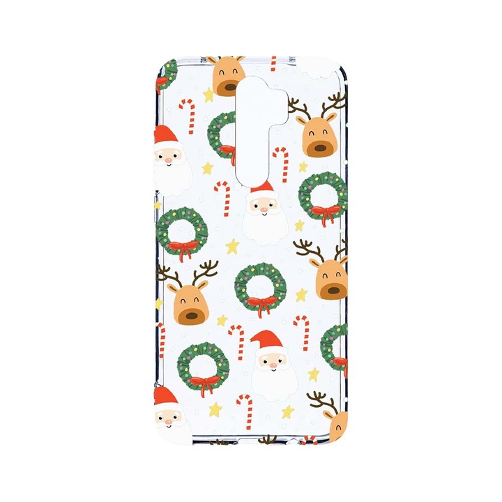 Husa BestCase® Clear Silicon 2MM, Compatibila Cu Xiaomi Redmi Note 8 Pro, Xmas, Antisoc, Protectie Camera, Margini ridicate pentru protectia ecranului, T 350