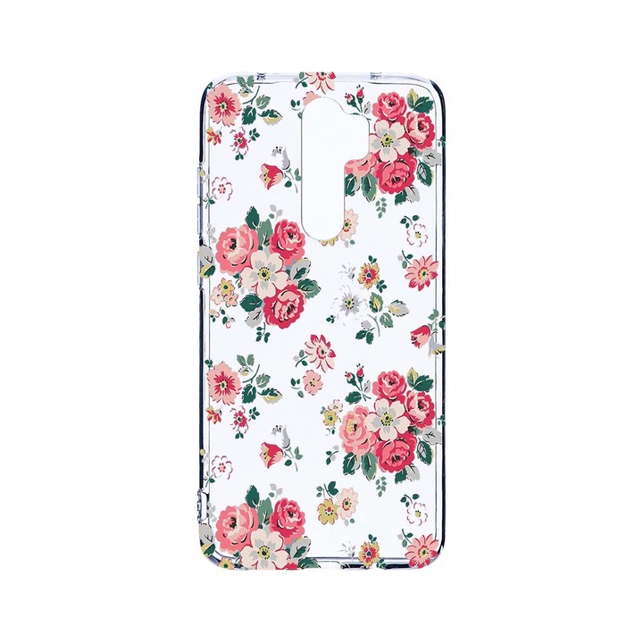 Husa BestCase® Clear Silicon 2MM, Compatibila Cu Xiaomi Redmi Note 8 Pro, Pastel Colors Collection Flowers, Antisoc, Protectie Camera, Margini ridicate pentru protectia ecranului, T 511