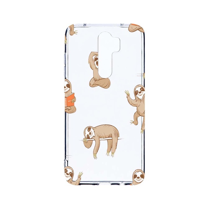 Husa BestCase® Clear Silicon 2MM, Compatibila Cu Xiaomi Redmi Note 8 Pro, Keep Calm - Be Lazy, Antisoc, Protectie Camera, Margini ridicate pentru protectia ecranului, T 598