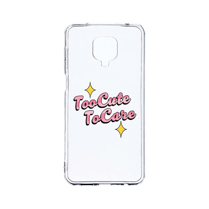Husa BestCase® Clear Silicon 2MM, Compatibila Cu Xiaomi Redmi Note 9S, Too Cute, Antisoc, Protectie Camera, Margini ridicate pentru protectia ecranului, T 488