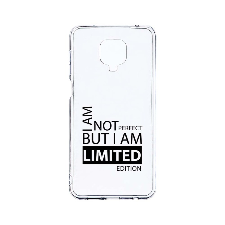 Husa BestCase® Clear Silicon 2MM, Compatibila Cu Xiaomi Redmi Note 9 Pro / Redmi Note 9 Pro Max, Limited Edition, Antisoc, Protectie Camera, Margini ridicate pentru protectia ecranului, T 59