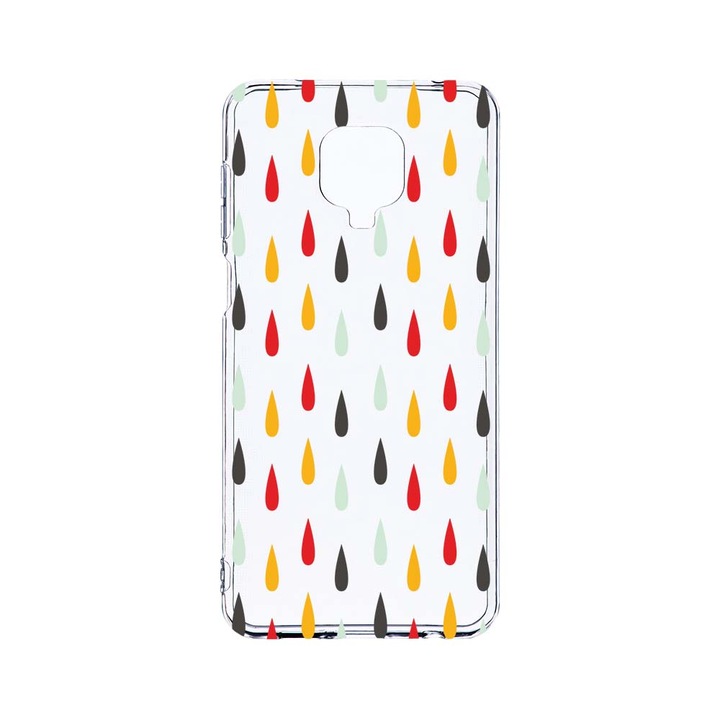 Husa BestCase® Clear Silicon 2MM, Compatibila Cu Xiaomi Redmi Note 9 Pro / Redmi Note 9 Pro Max, Raindrop, Antisoc, Protectie Camera, Margini ridicate pentru protectia ecranului, T 160