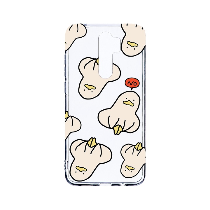 Husa BestCase® Clear Silicon 2MM, Compatibila Cu Xiaomi Redmi Note 8 Pro, Duck Pattern, Antisoc, Protectie Camera, Margini ridicate pentru protectia ecranului, T 1015