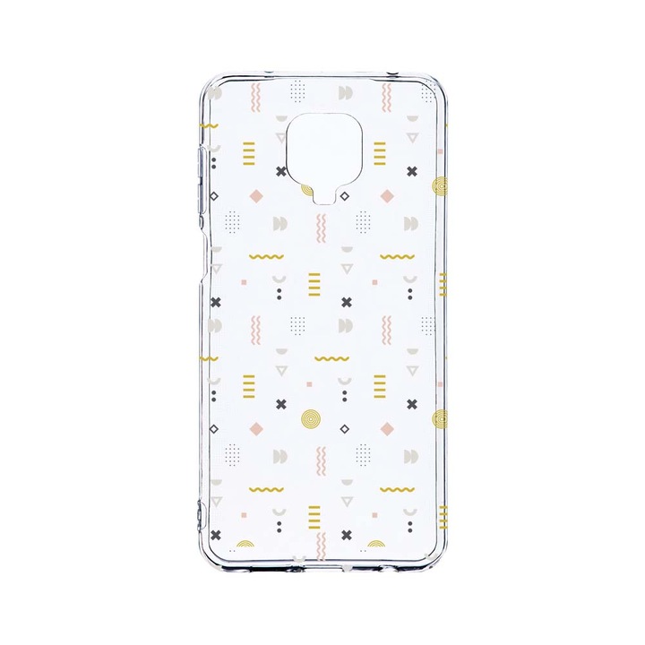 Husa BestCase® Clear Silicon 2MM, Compatibila Cu Xiaomi Redmi Note 9S, Symbols, Antisoc, Protectie Camera, Margini ridicate pentru protectia ecranului, T 178