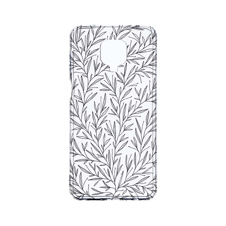 Husa BestCase® Clear Silicon 2MM, Compatibila Cu Xiaomi Redmi Note 9 Pro / Redmi Note 9 Pro Max, Leaf, Antisoc, Protectie Camera, Margini ridicate pentru protectia ecranului, T 17