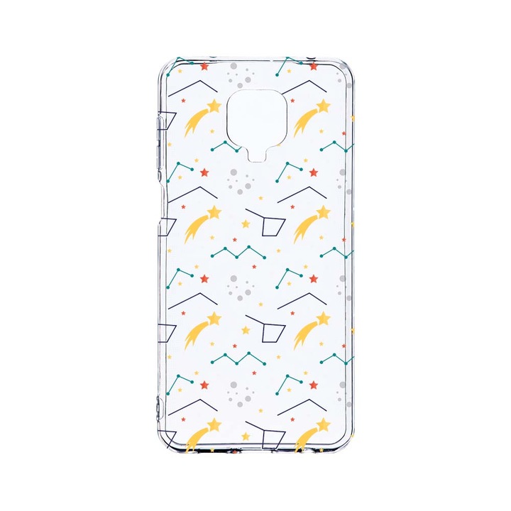Husa BestCase® Clear Silicon 2MM, Compatibila Cu Xiaomi Redmi Note 9 Pro / Redmi Note 9 Pro Max, Zodiac, Antisoc, Protectie Camera, Margini ridicate pentru protectia ecranului, T 177