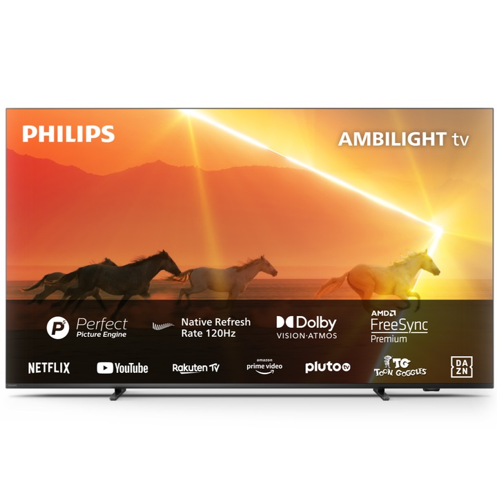 Philips 55PML9008 UHD 4K 120Hz Ambilight SMART MINILED TV 55" 139cm Dolby Vision&Atmos, HDR10+, VRR, Freesync