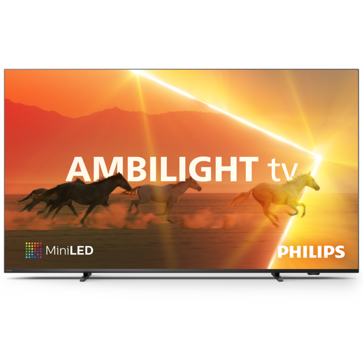 Televízió Philips AMBILIGHT tv MiniLED 65PML9008, 164 cm, Smart TV, 4K Ultra HD, 100 Hz, F osztály (2023-as modell)