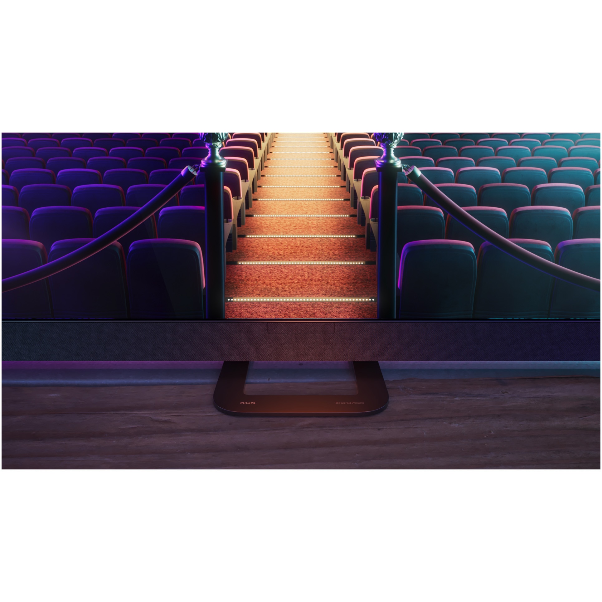 Televizor Philips AMBILIGHT tv OLED 65OLED908, 164 cm, Google TV, 4K Ultra HD, 100hz, Clasa G (Model 2023)