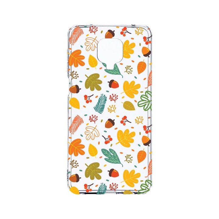 Husa BestCase® Clear Silicon 2MM, Compatibila Cu Xiaomi Redmi Note 9 Pro / Redmi Note 9 Pro Max, Autumn, Antisoc, Protectie Camera, Margini ridicate pentru protectia ecranului, T 108