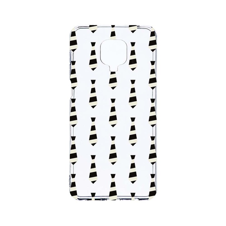 Husa BestCase® Clear Silicon 2MM, Compatibila Cu Xiaomi Redmi Note 9 Pro / Redmi Note 9 Pro Max, Gentelman, Antisoc, Protectie Camera, Margini ridicate pentru protectia ecranului, T 181