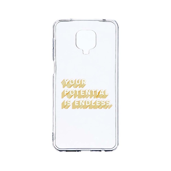 Husa BestCase® Clear Silicon 2MM, Compatibila Cu Xiaomi Redmi Note 9S, Endless, Antisoc, Protectie Camera, Margini ridicate pentru protectia ecranului, T 484