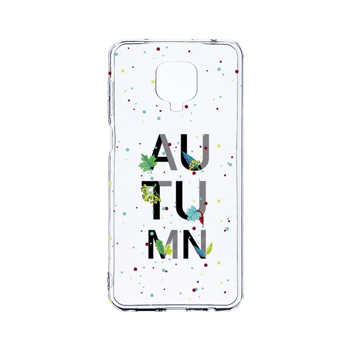 Husa BestCase® Clear Silicon 2MM, Compatibila Cu Xiaomi Redmi Note 9 Pro / Redmi Note 9 Pro Max, Autumn, Antisoc, Protectie Camera, Margini ridicate pentru protectia ecranului, T 145