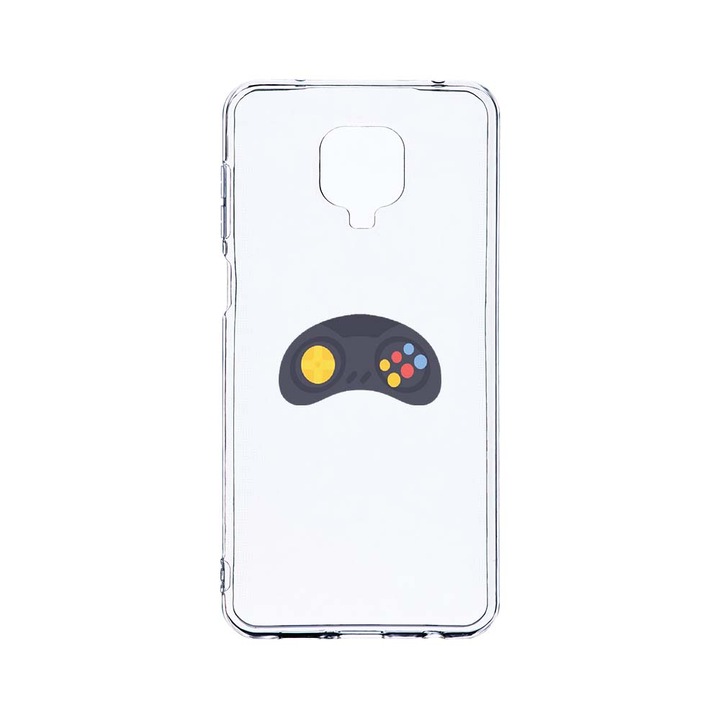 Husa BestCase® Clear Silicon 2MM, Compatibila Cu Xiaomi Redmi Note 9S, Gamer, Antisoc, Protectie Camera, Margini ridicate pentru protectia ecranului, T 672