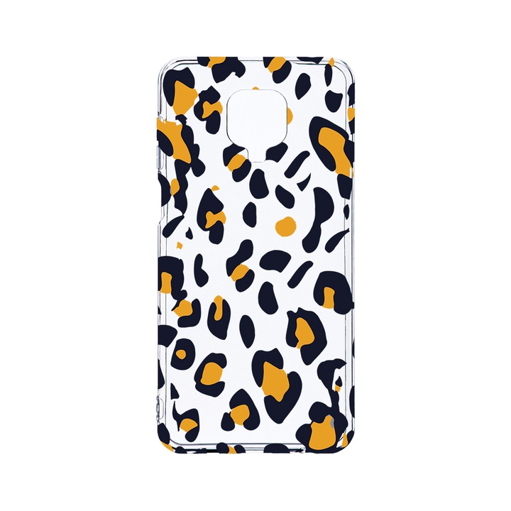 Husa BestCase® Clear Silicon 2MM, Compatibila Cu Xiaomi Redmi Note 9 Pro / Redmi Note 9 Pro Max, Leopard Pattern, Antisoc, Protectie Camera, Margini ridicate pentru protectia ecranului, T 1031