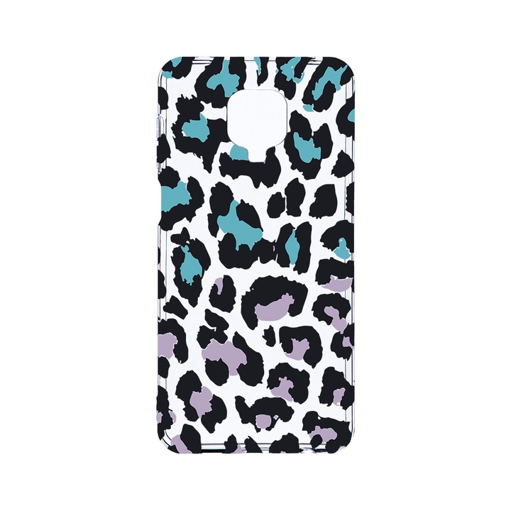 Husa BestCase® Clear Silicon 2MM, Compatibila Cu Xiaomi Redmi Note 9S, Leopard Pattern, Antisoc, Protectie Camera, Margini ridicate pentru protectia ecranului, T 1034