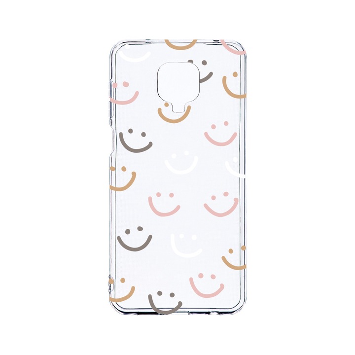 BestCase 2MM Clear Szilikon telefontok, Xiaomi Redmi Note 9 Pro / Redmi Note 9 Pro Max, Smile Please, Kamera védelem, strapabíró, T 985